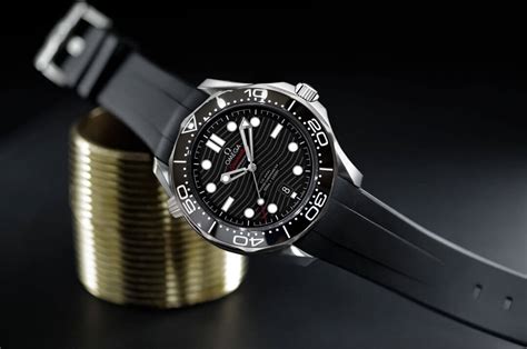 omega seamaster 300 black leather strap|omega seamaster aftermarket rubber strap.